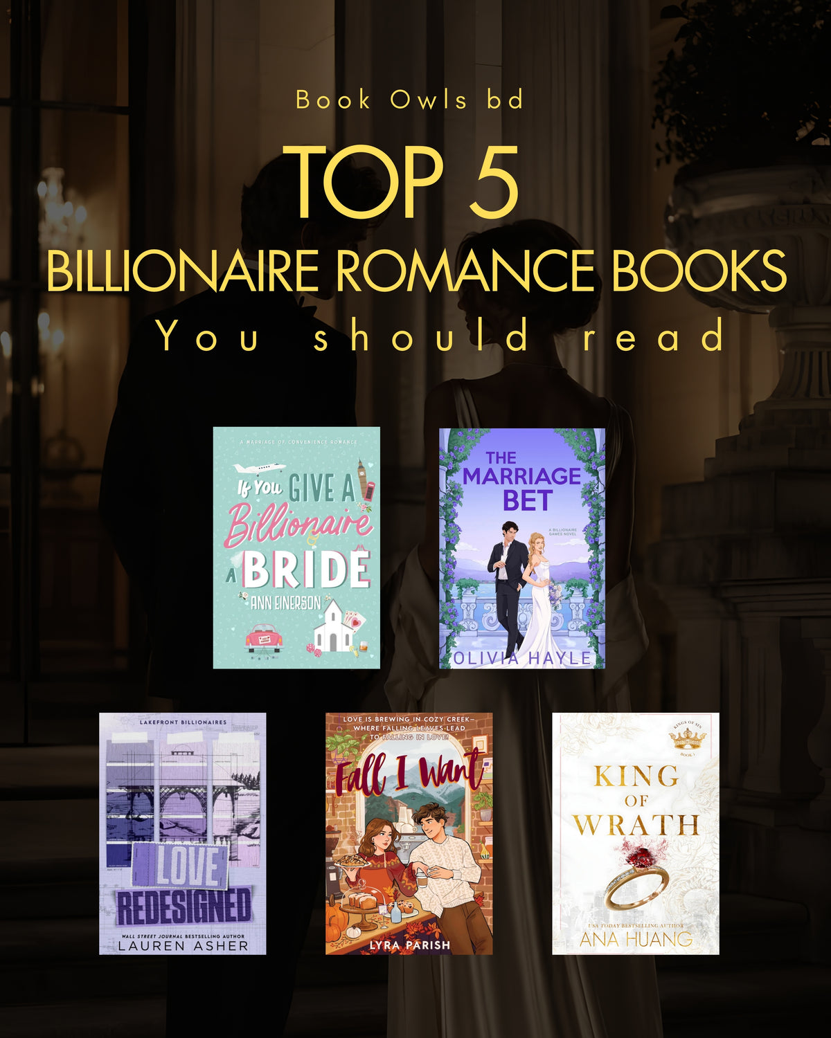 Top 5 Billionaire Romance Books