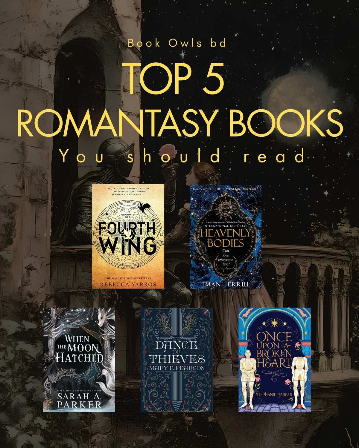 Top 5 Romantasy Books