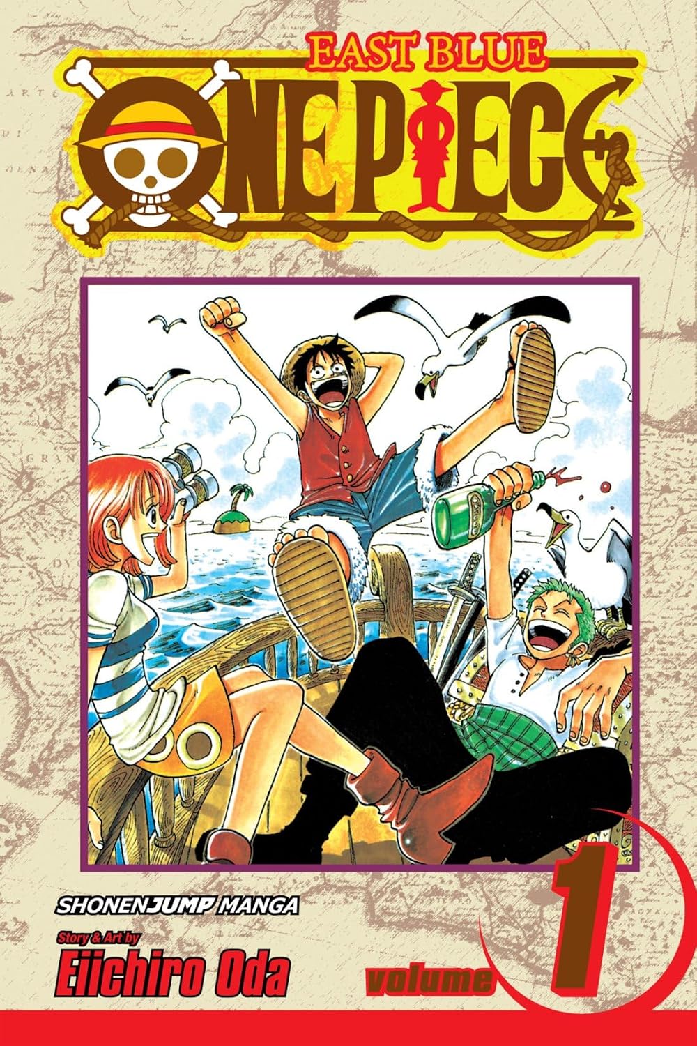 One Piece Volume 1 Romance Dawn - Manga by Eiichiro Oda