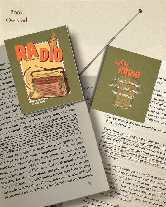 SNB26- Retro Bengali - Radio Corner bookmark