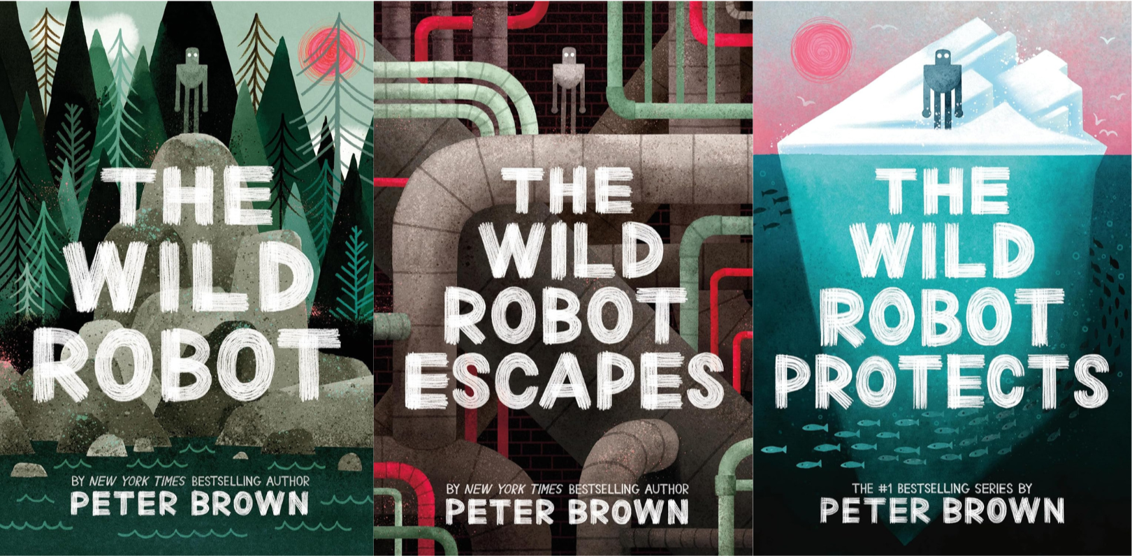 The Wild Robot Series by Peter Brown Bookowls