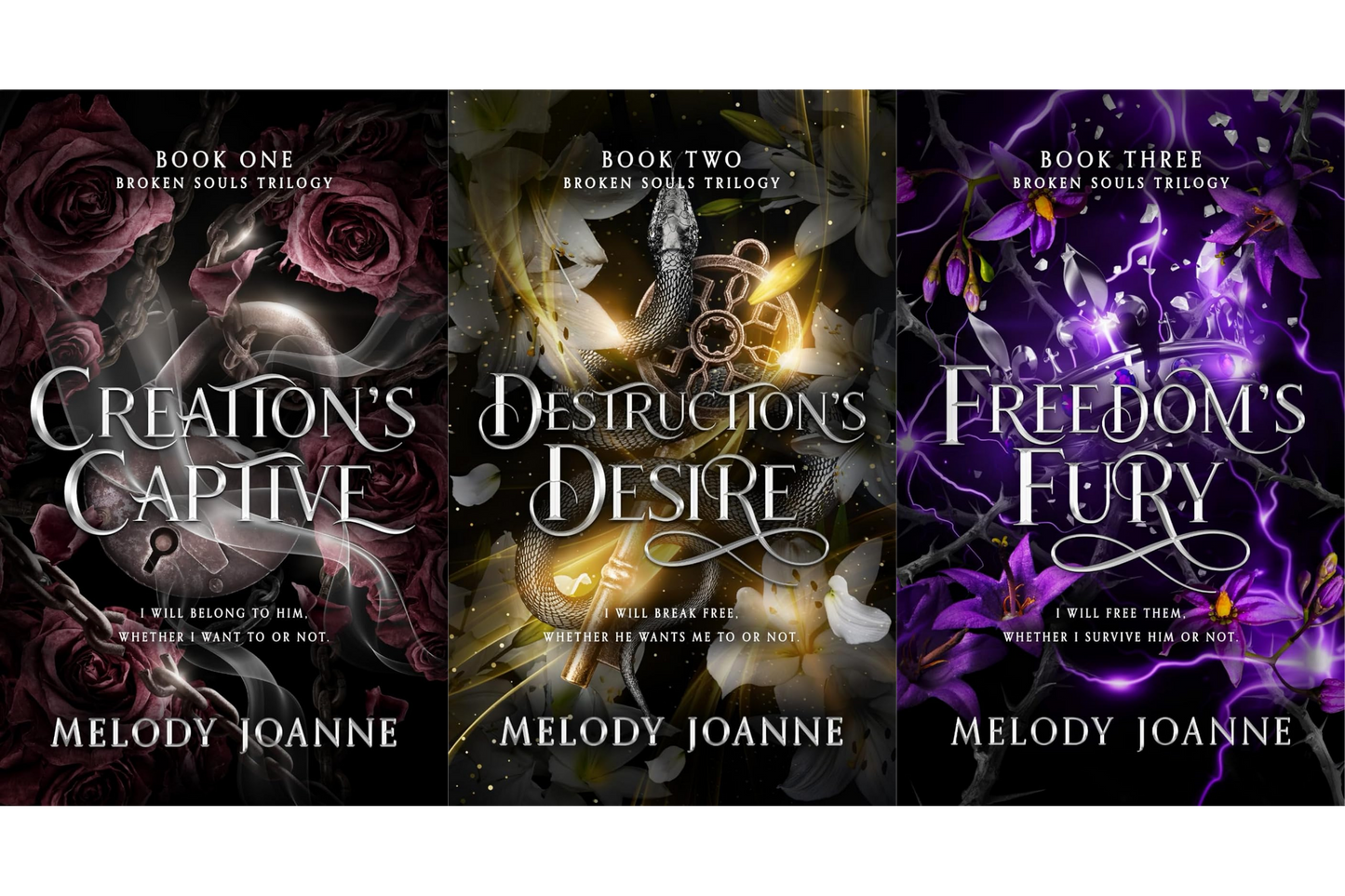 Broken Souls Trilogy Series by Melody Joanne