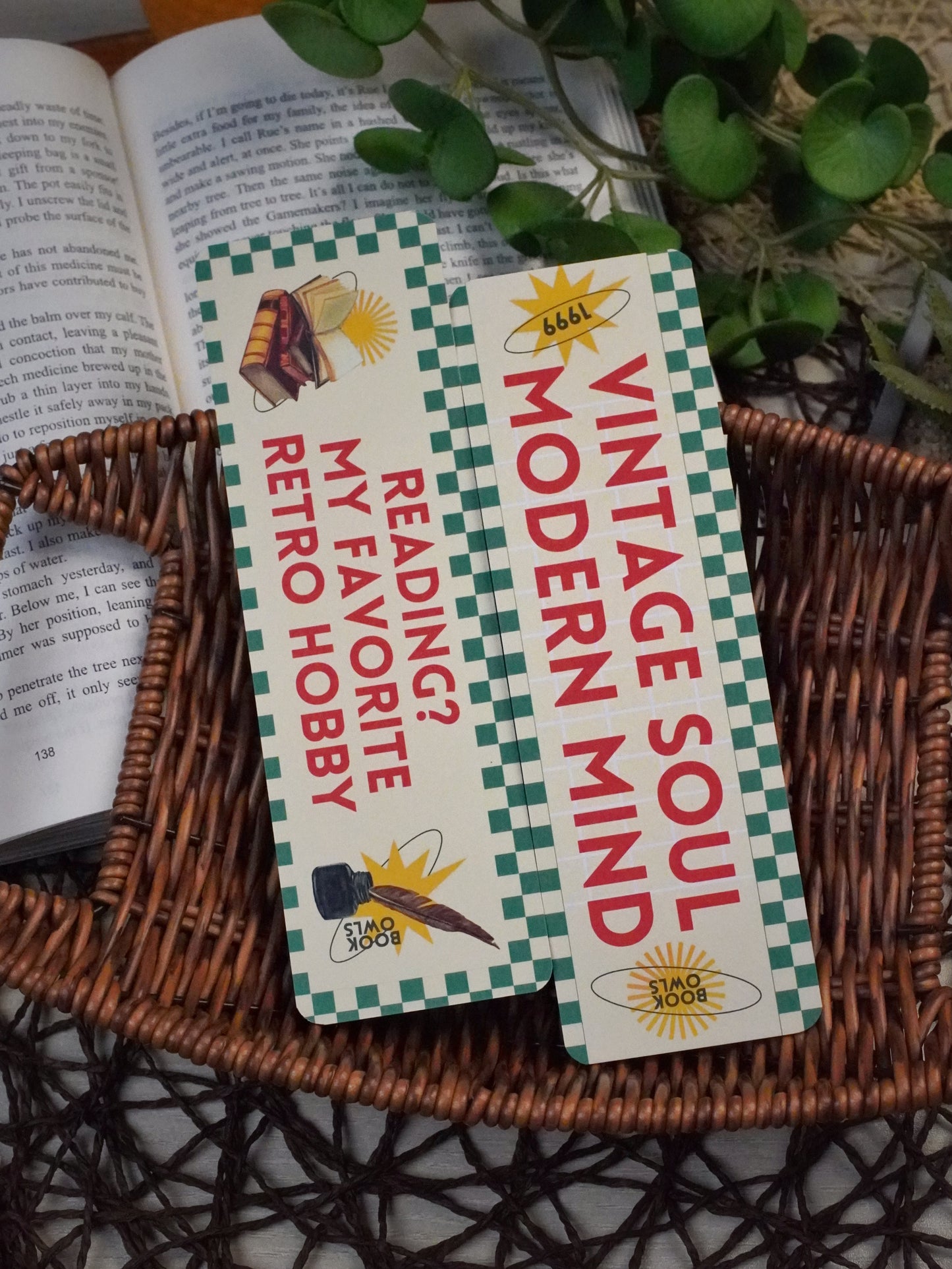 SNB07- Vintage Themed Bookmark