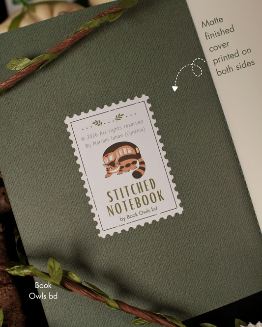SNSN04 - Forest Friend Totoro - Stitched notebook