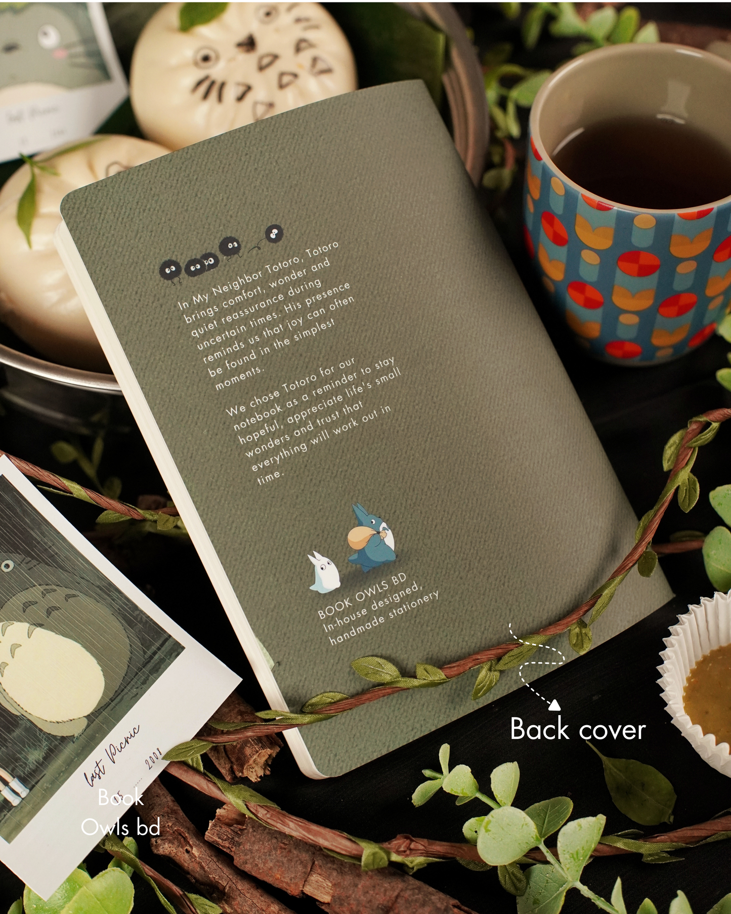 SNSN04 - Forest Friend Totoro - Stitched notebook