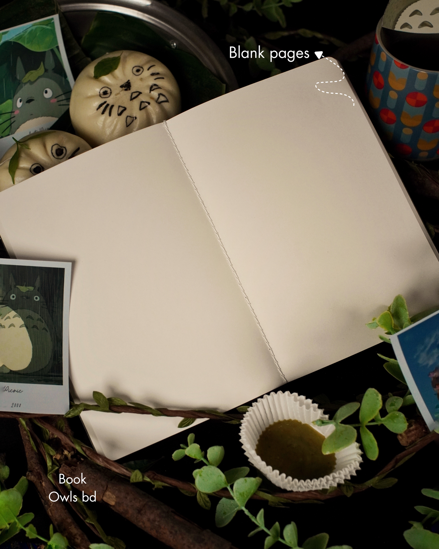 SNSN04 - Forest Friend Totoro - Stitched notebook