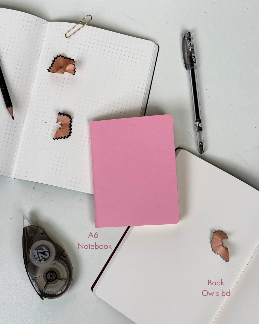 SNSN19 - A6 Pastel solid stitched notebook
