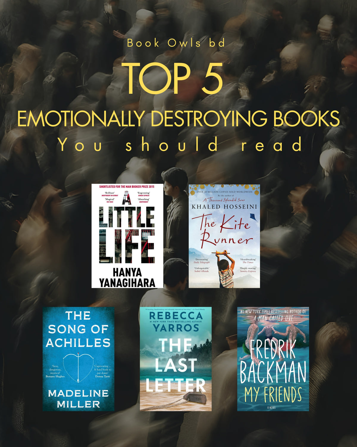 Top 5 Emotionally Destroying Books