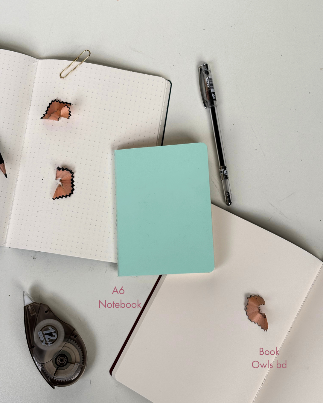SNSN19 - A6 Pastel solid stitched notebook