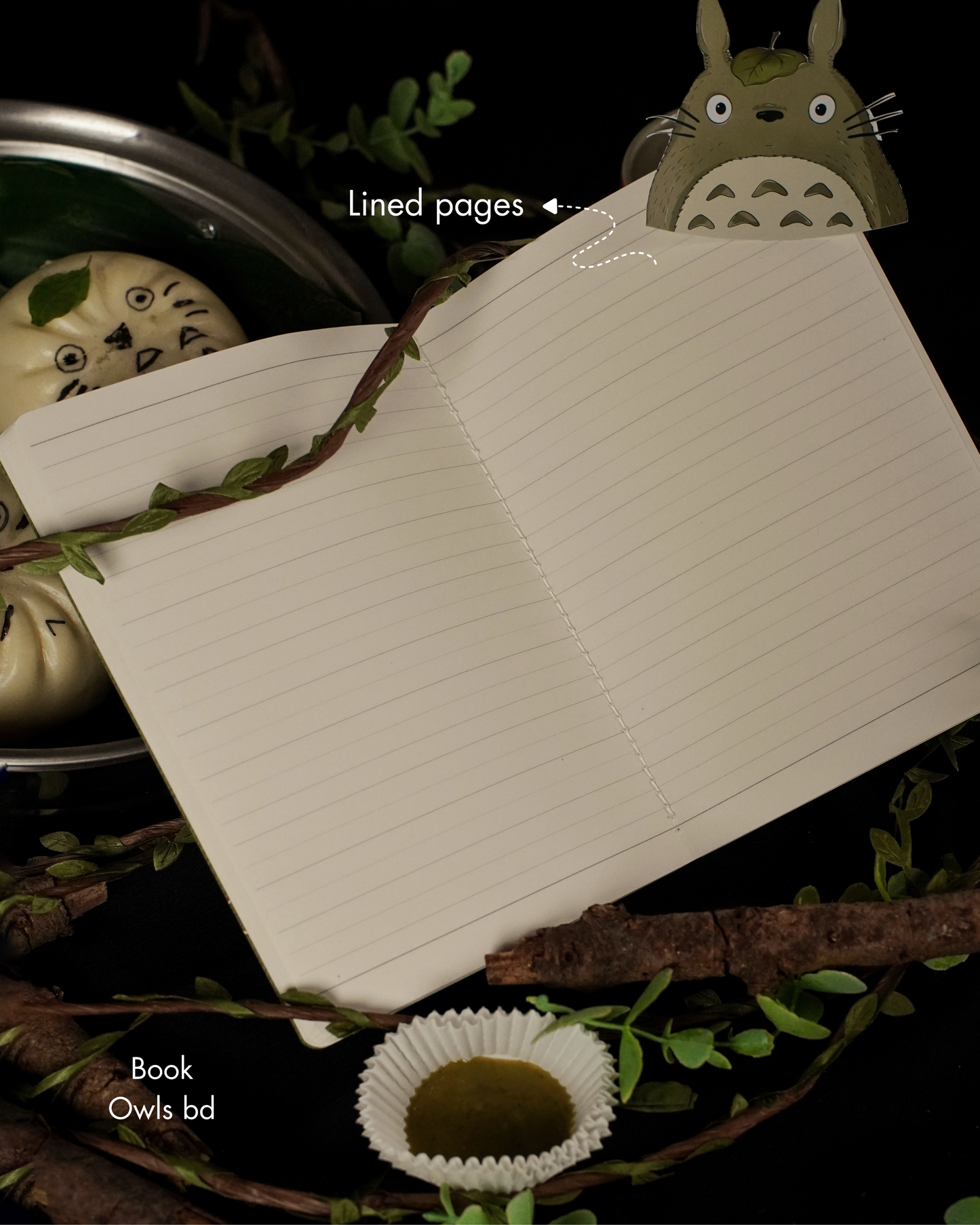 SNSN04 - Forest Friend Totoro - Stitched notebook