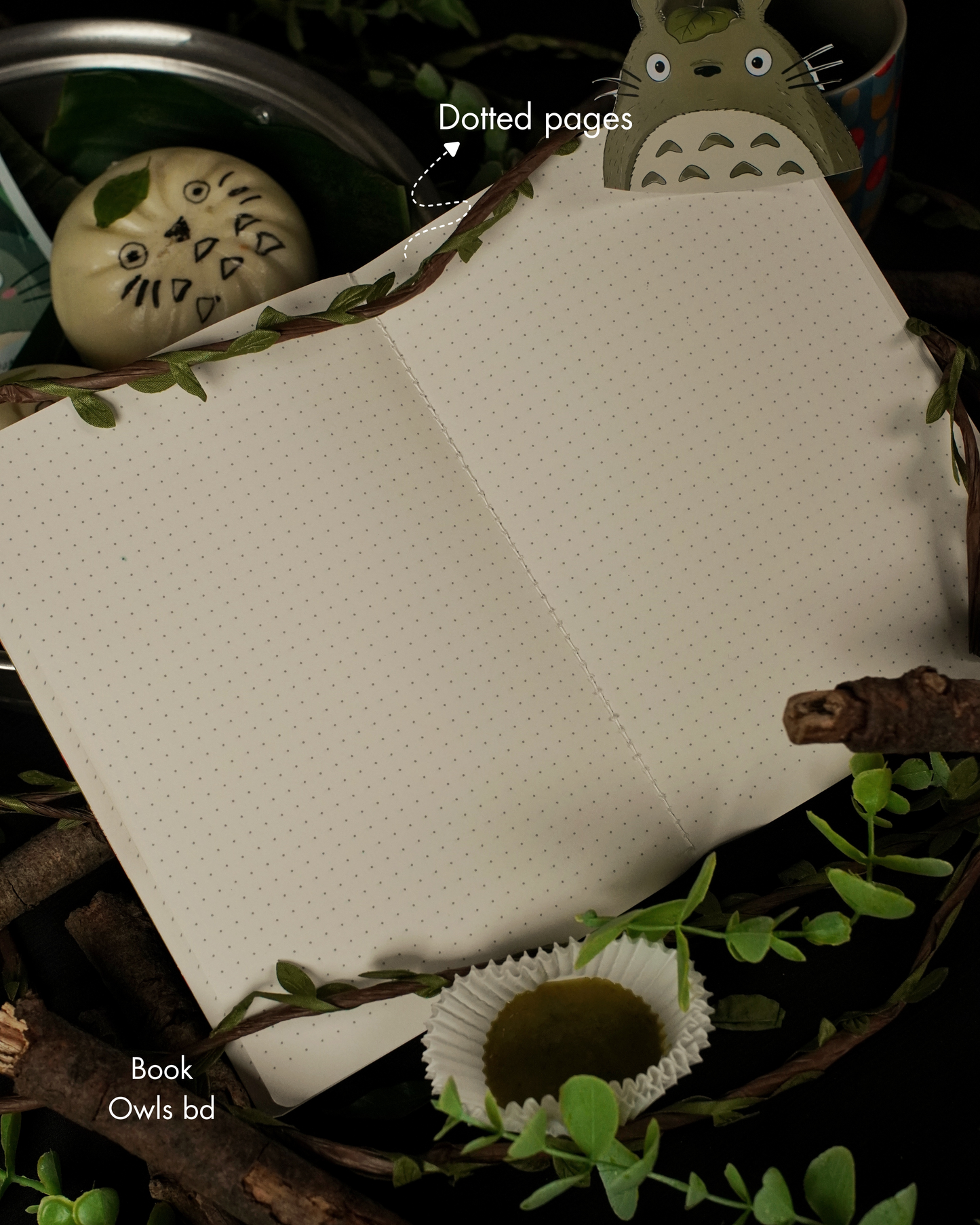 SNSN04 - Forest Friend Totoro - Stitched notebook