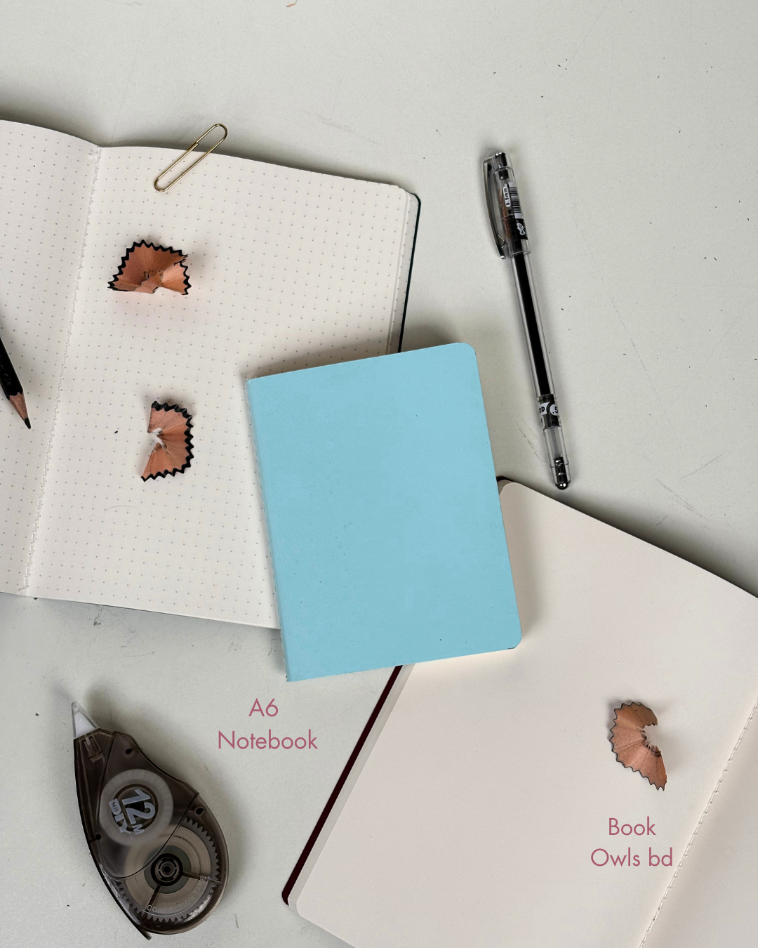 SNSN19 - A6 Pastel solid stitched notebook