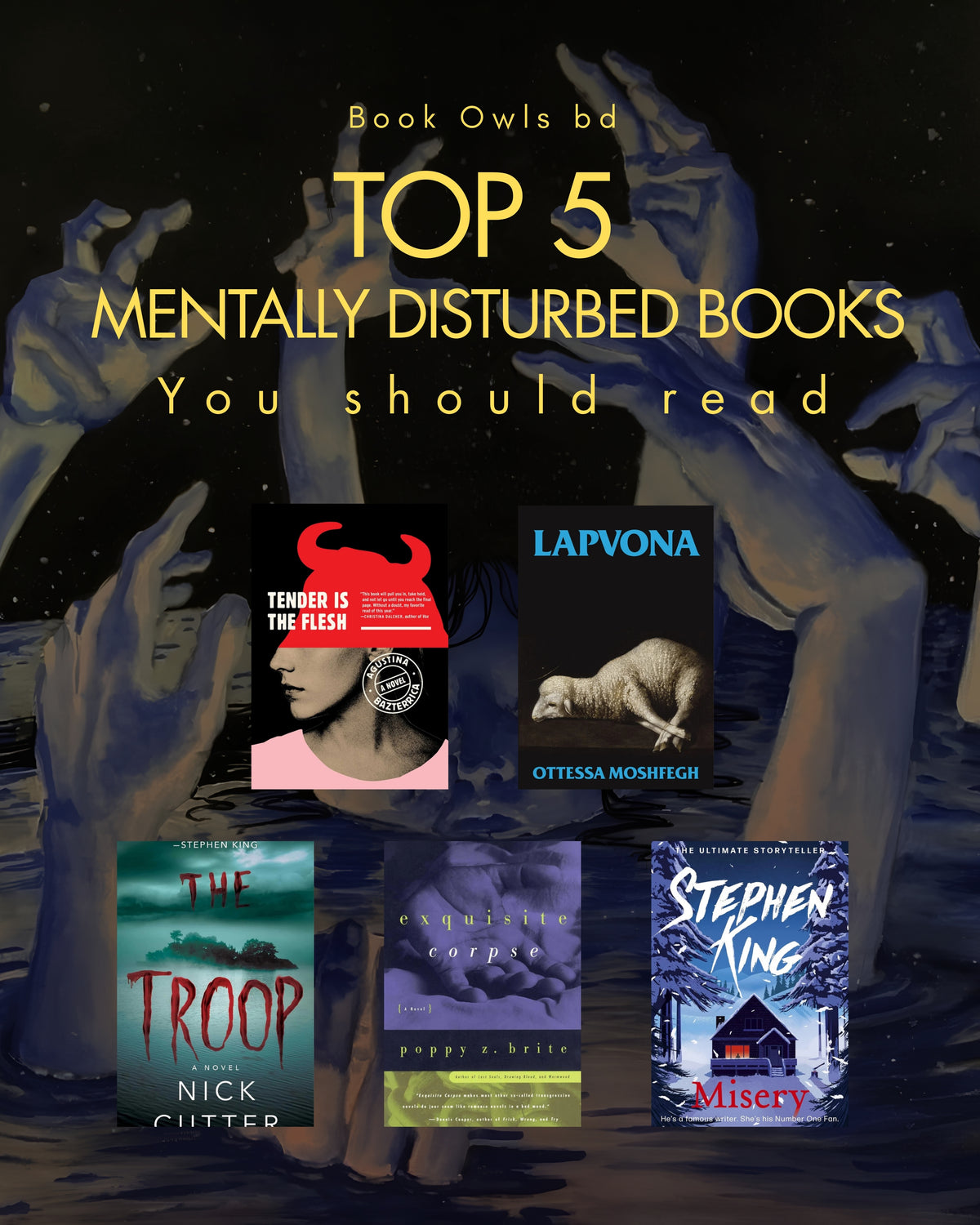 Top 5 Mentally Disturbed Books