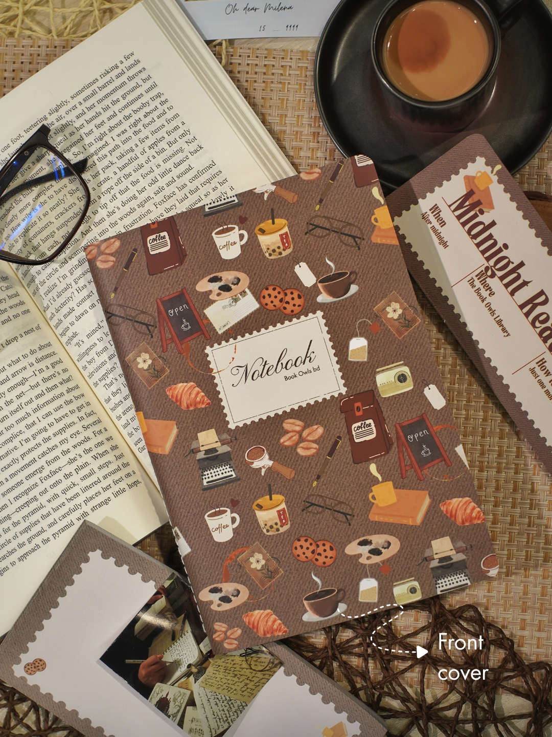 SNSN01 - Midnight Readers - Stitched notebook