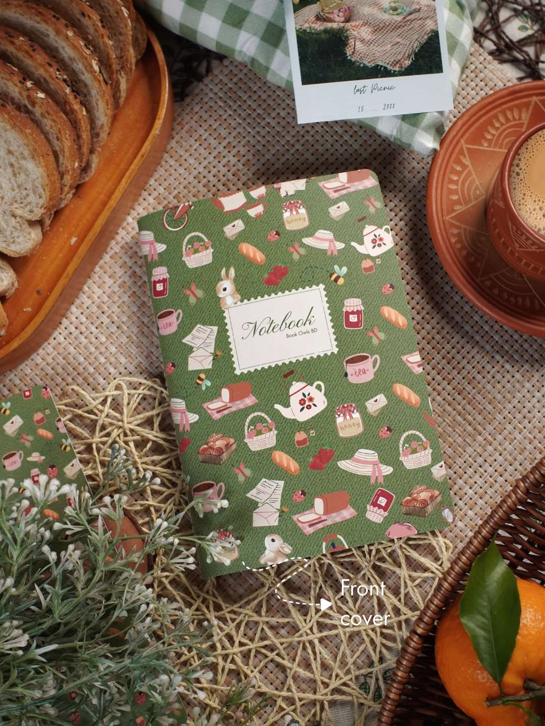SNSN02 - Cozy Picnic - Stitched notebook