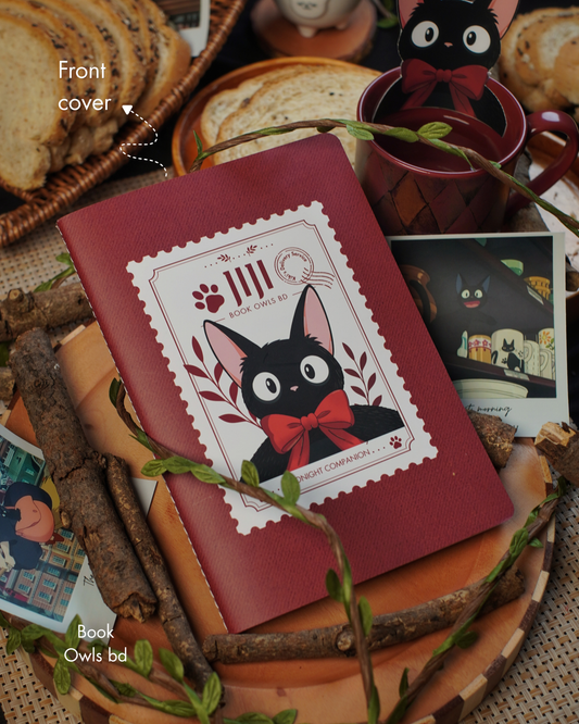 SNSN05 - Midnight Companion Jiji - Stitched notebook