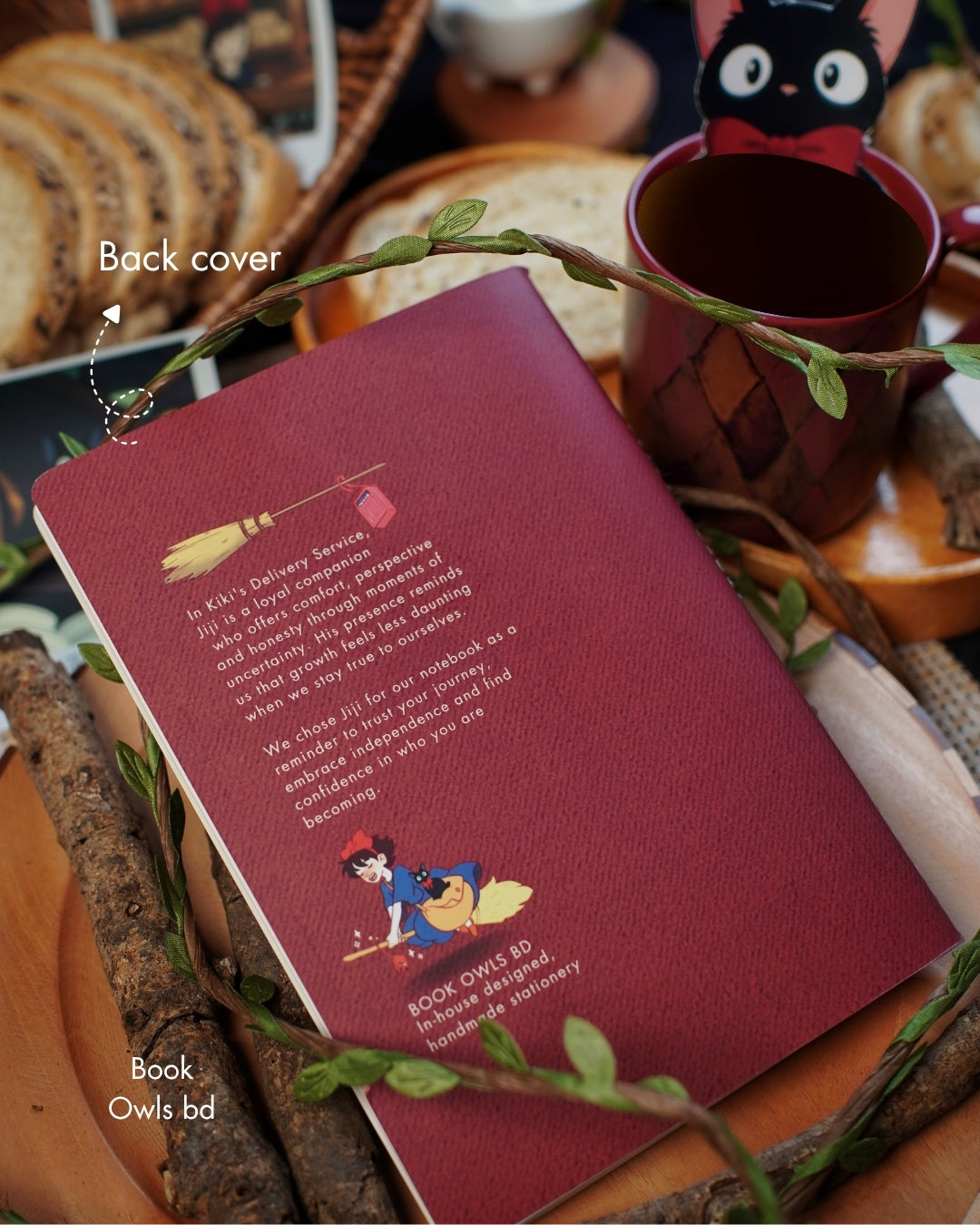 SNSN05 - Midnight Companion Jiji - Stitched notebook
