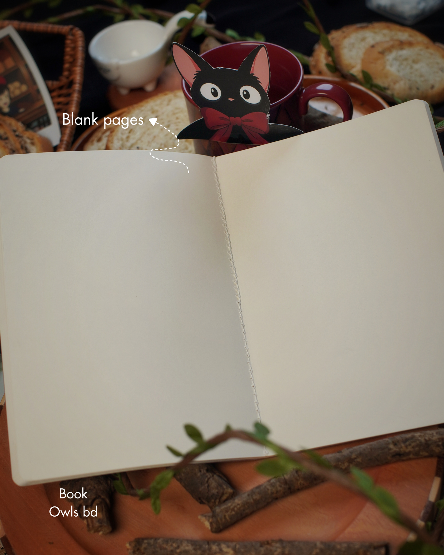 SNSN05 - Midnight Companion Jiji - Stitched notebook