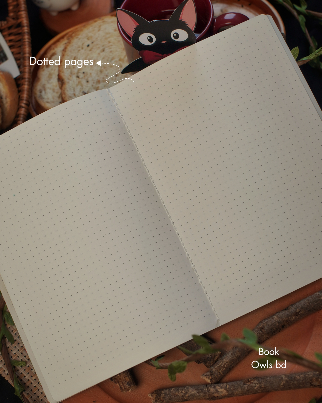 SNSN05 - Midnight Companion Jiji - Stitched notebook