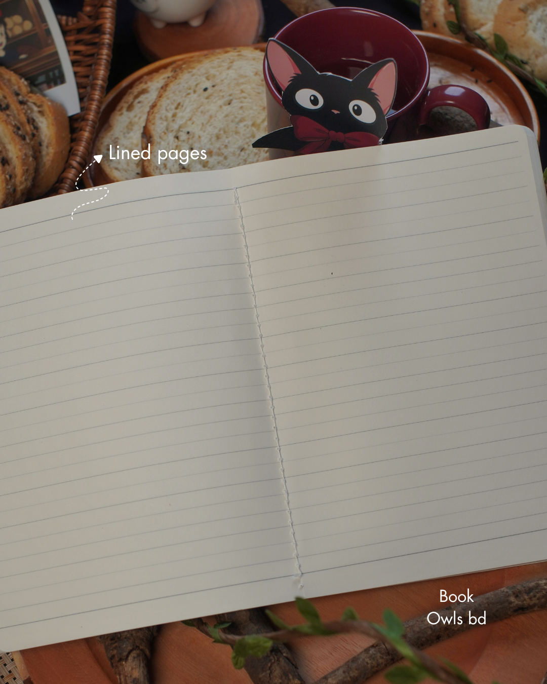 SNSN05 - Midnight Companion Jiji - Stitched notebook