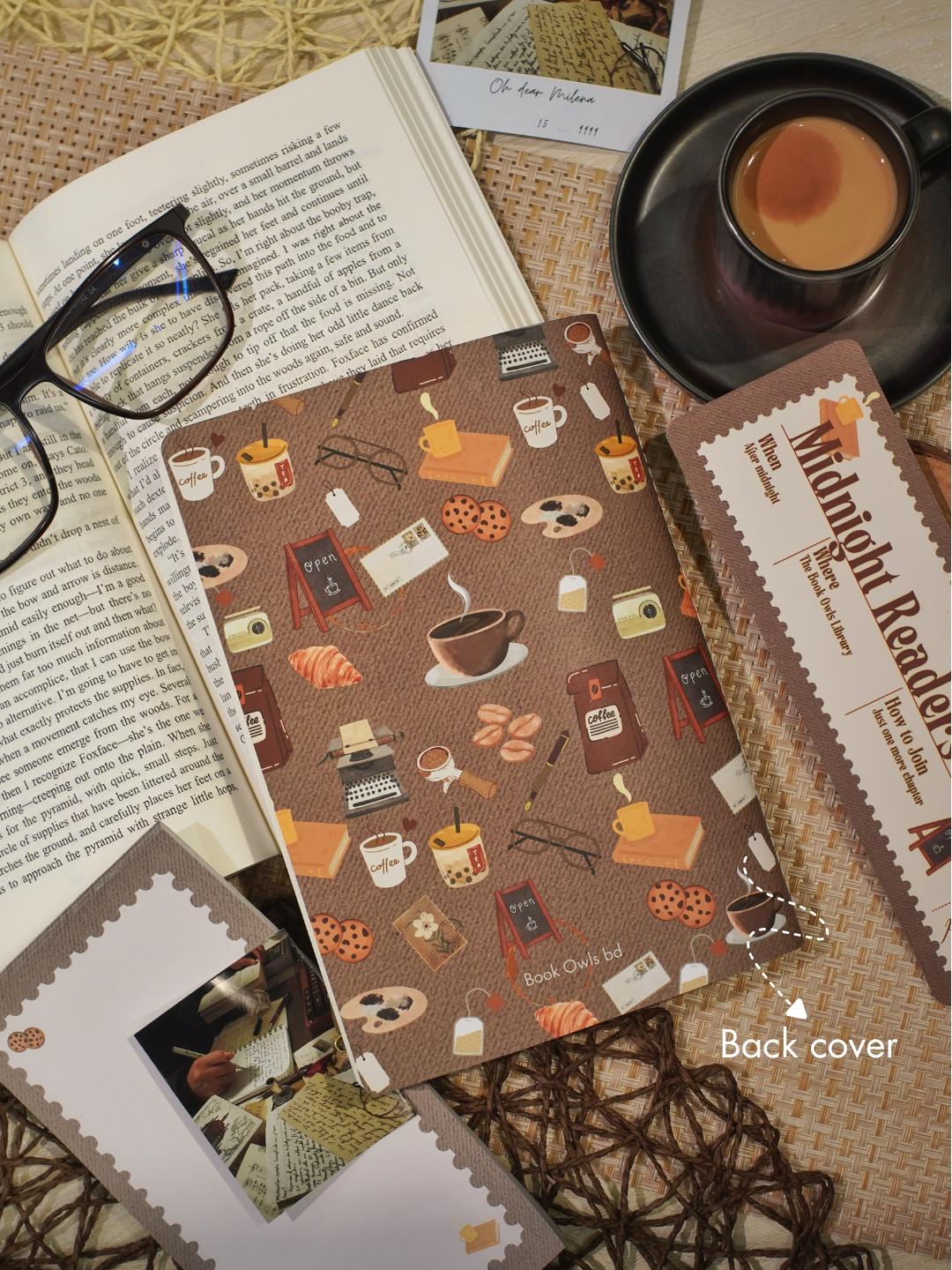 SNSN01 - Midnight Readers - Stitched notebook