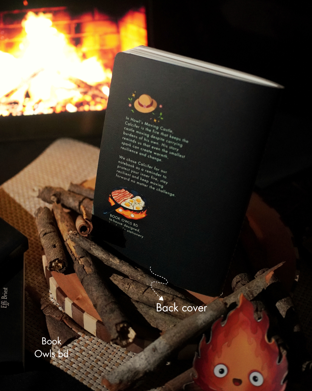 SNSN06 - Cozy Flame Calcifer - Stitched notebook