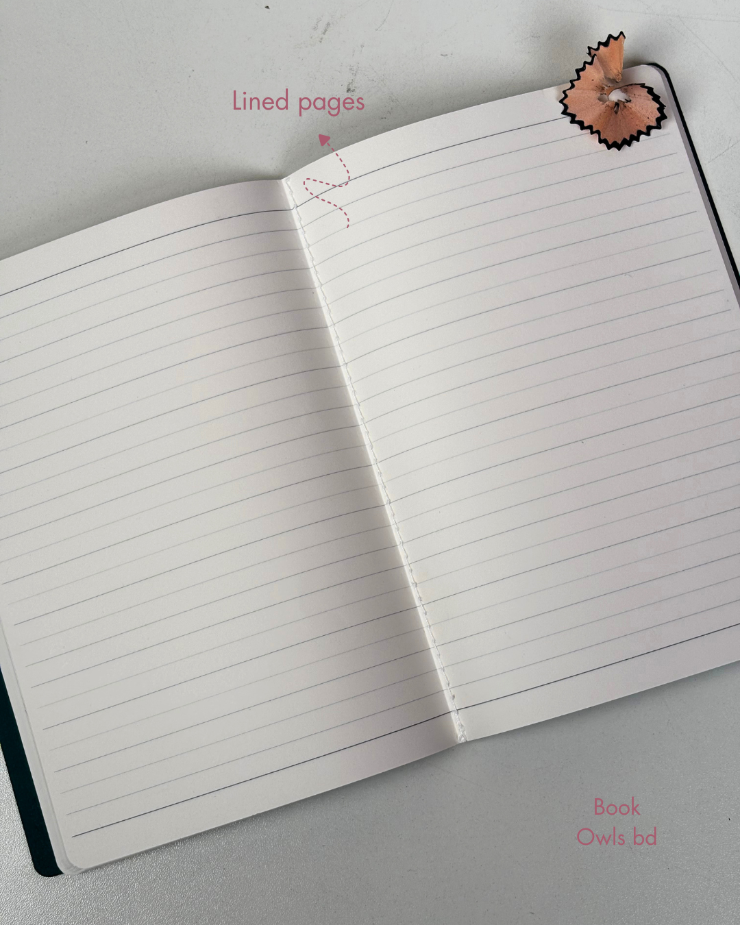 SNSN20 - A5 Pastel solid stitched notebook (Pastel Pink)