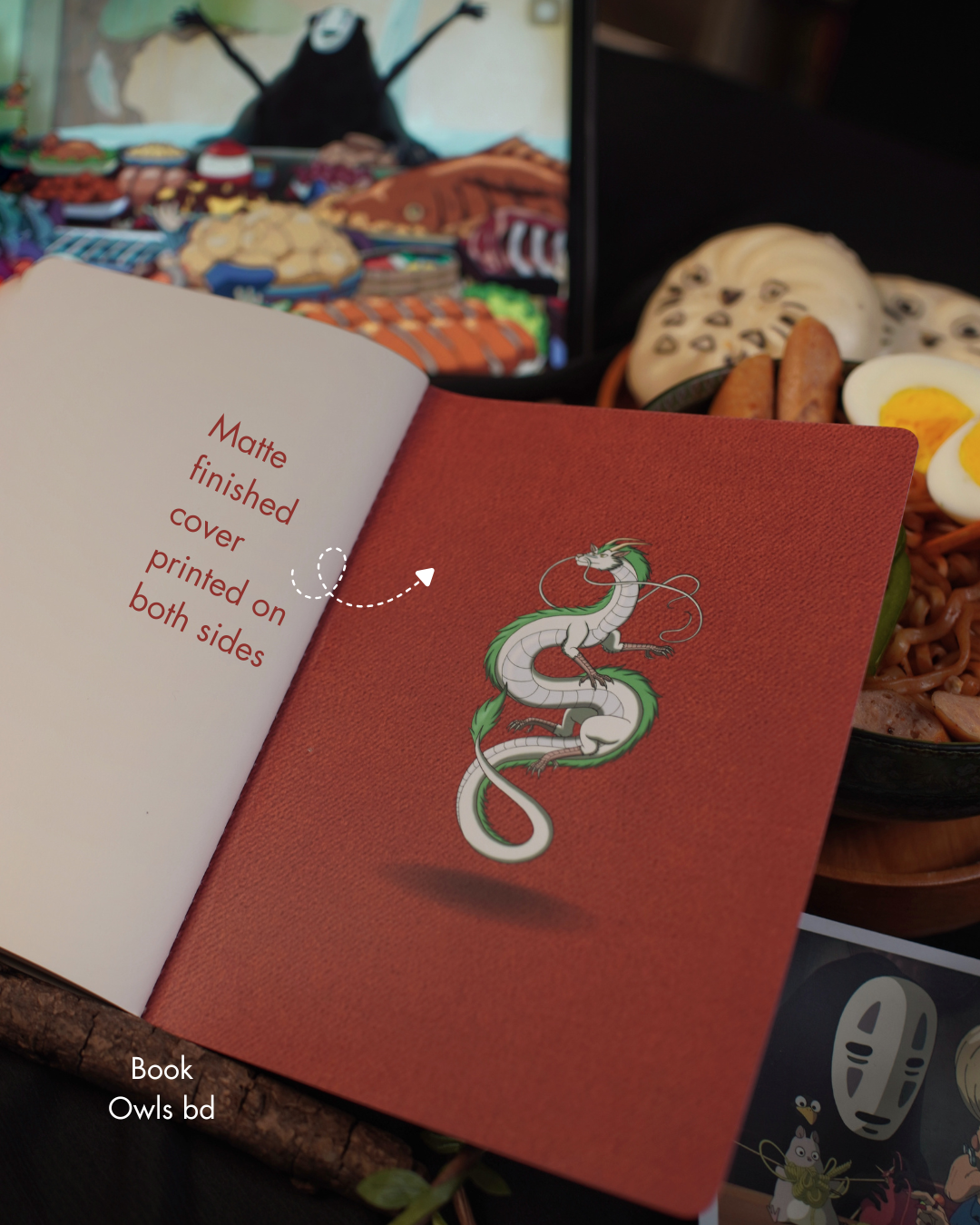 SNSN07 - Gentle Wanderer No-Face - Stitched notebook
