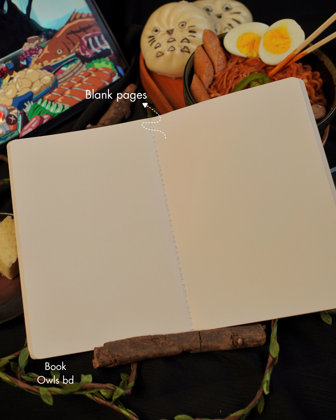 SNSN07 - Gentle Wanderer No-Face - Stitched notebook