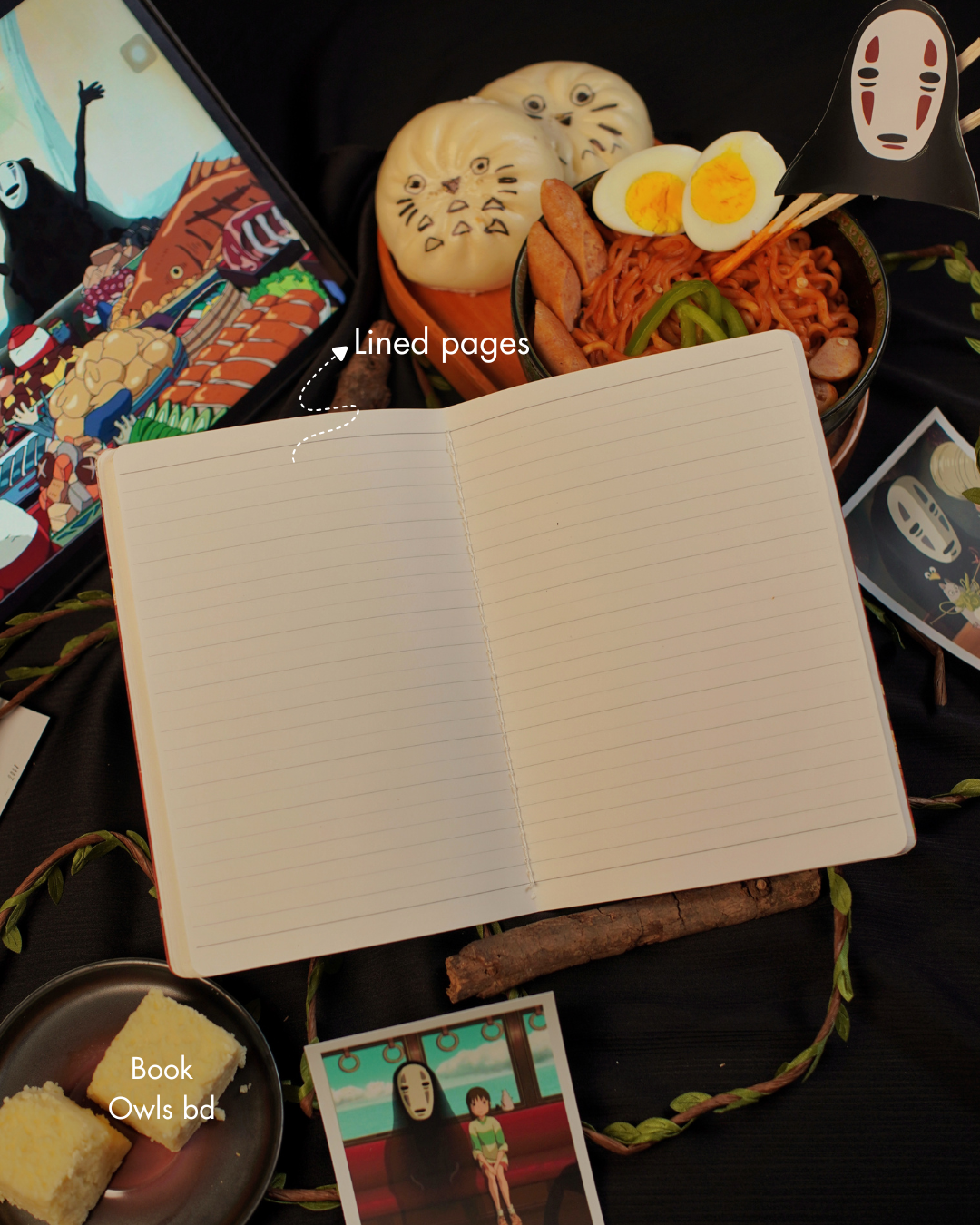 SNSN07 - Gentle Wanderer No-Face - Stitched notebook