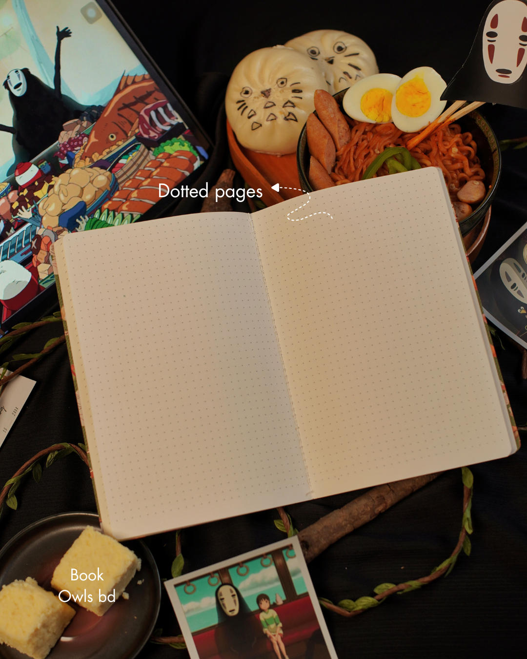 SNSN07 - Gentle Wanderer No-Face - Stitched notebook