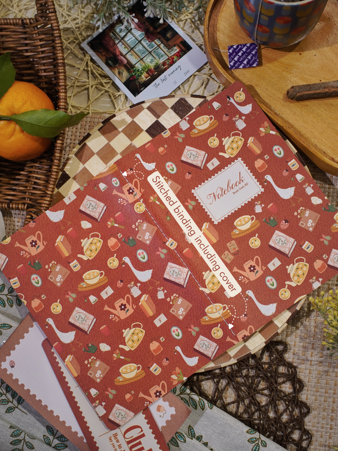 SNSN03 - Whimsy - Stitched notebook