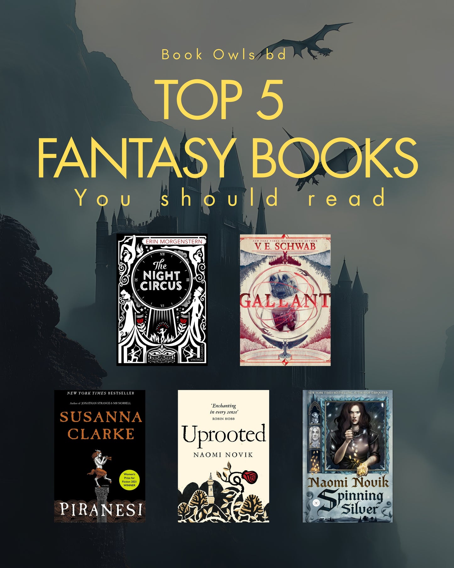 Top 5 Fantasy Books