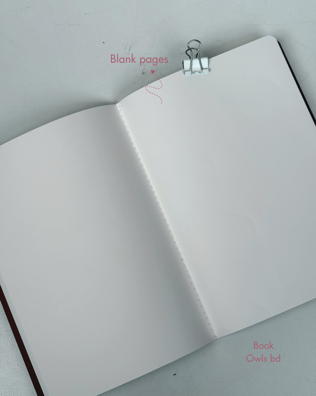 SNSN20 - A5 Pastel solid stitched notebook (Pastel Pink)