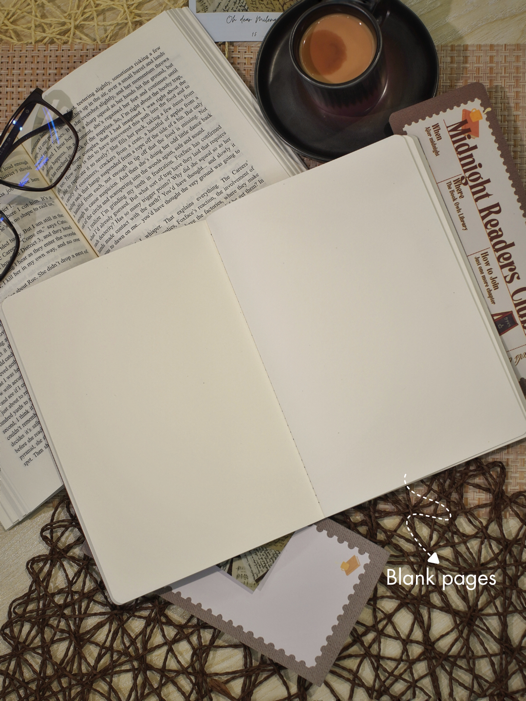 SNSN01 - Midnight Readers - Stitched notebook
