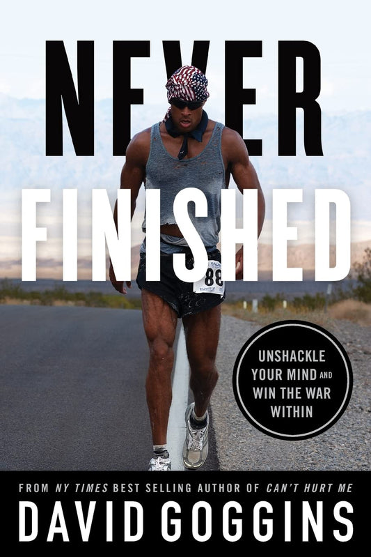 Never Finished: Unshackle Your Mind and Win the War Within Book by David Goggins