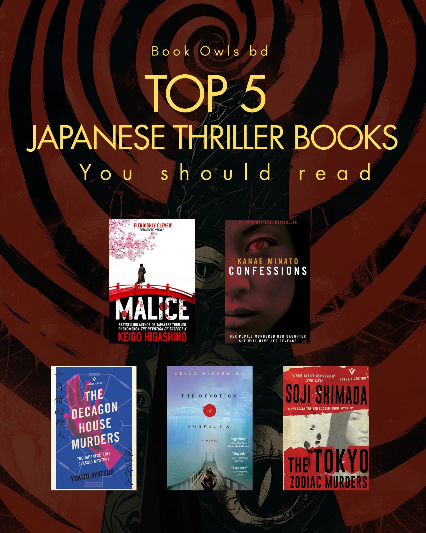 Top 5 Japanese Thriller Books
