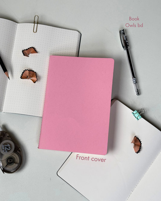 SNSN20 - A5 Pastel solid stitched notebook (Pastel Pink)
