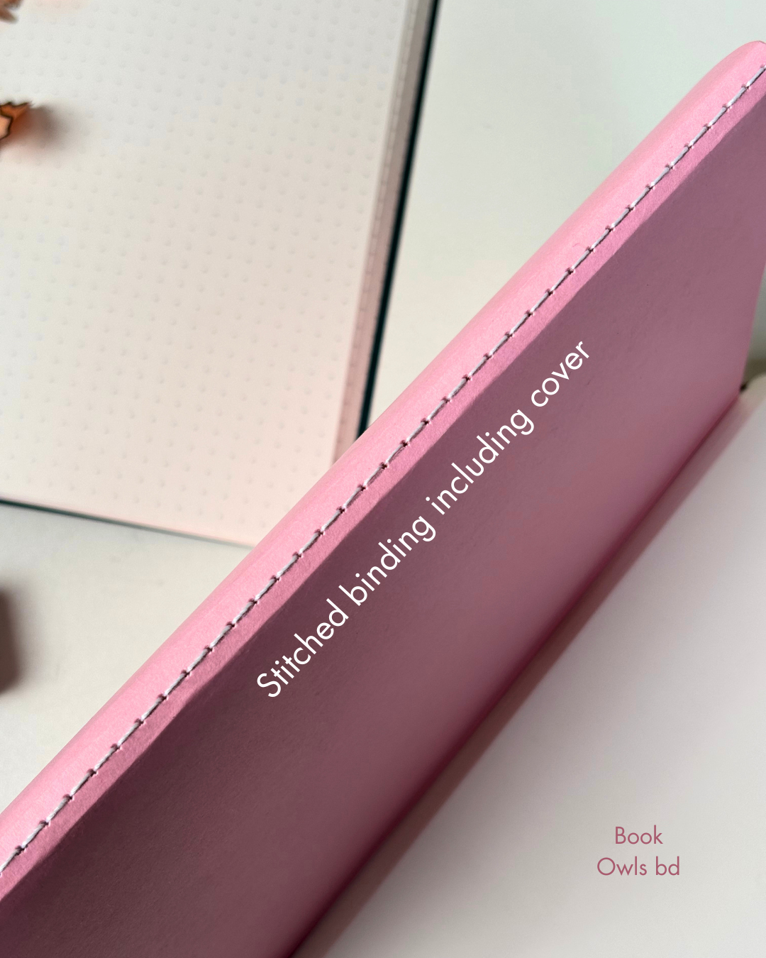 SNSN20 - A5 Pastel solid stitched notebook (Pastel Pink)