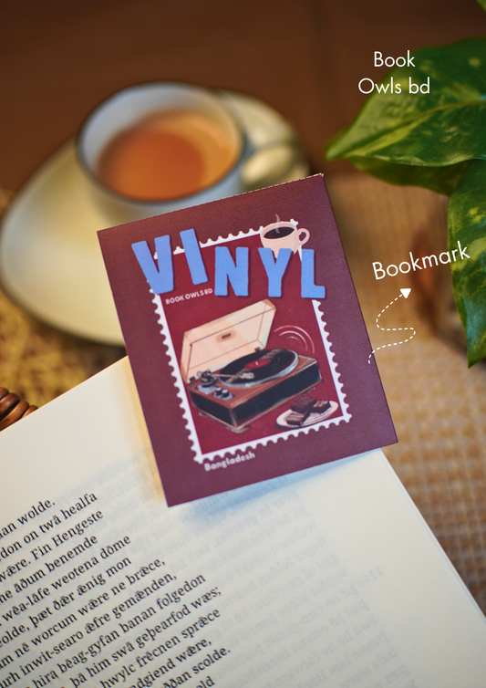 SNB28- Retro Bengali - Vinyl bookmark