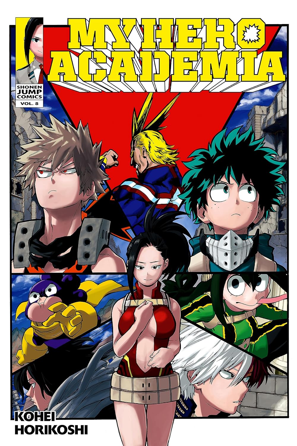 My Hero Academia Volume 8 Yaoyorozu Rising - Manga by Kohei Horikoshi