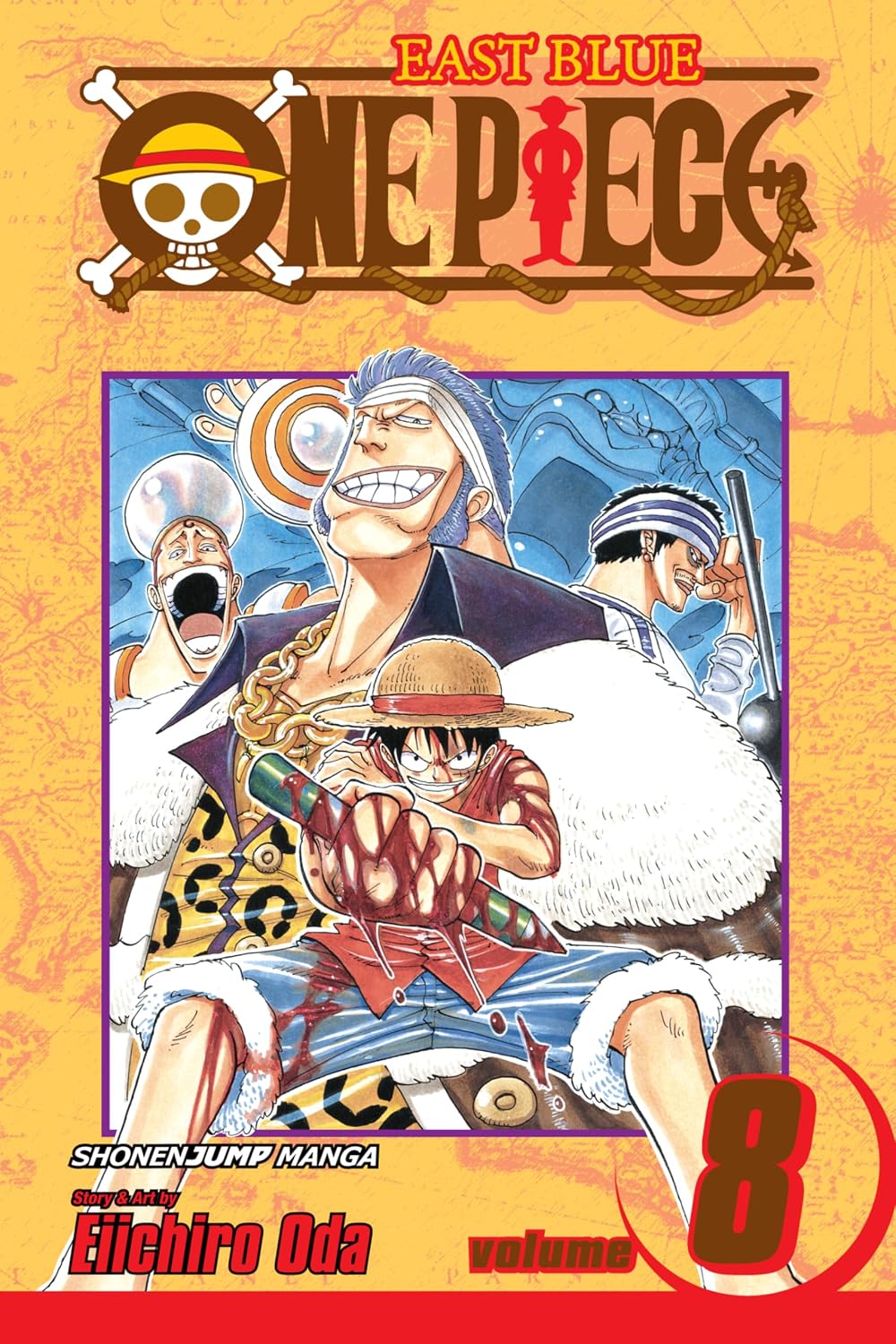 One Piece Volume 8 I Won't Die  - Manga by Eiichiro Oda