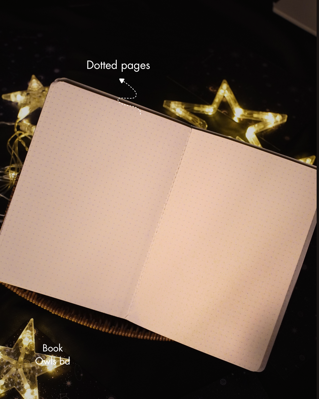 SNSN08 - Celestial Stitched notebook ( Black )