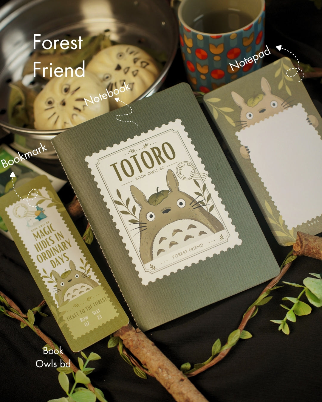 Forest Friend Totoro Stationery Bundle