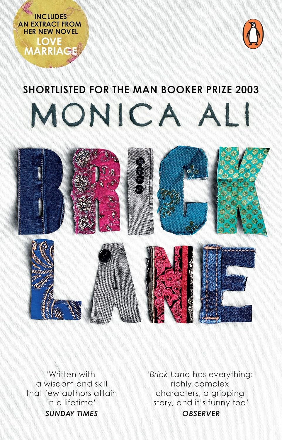Brick Lane Novel by Monica Ali