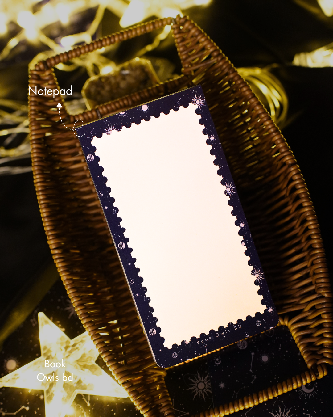 SNNP09 - Celestial notepad ( Navy Blue )