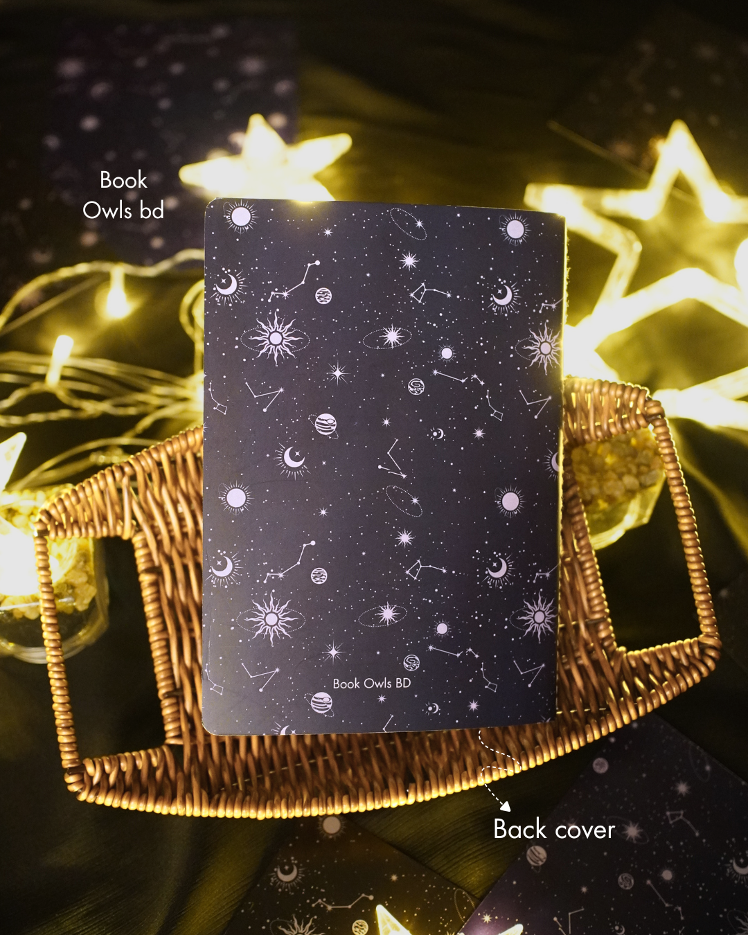 SNSN09 - Celestial Stitched notebook ( Navy Blue )