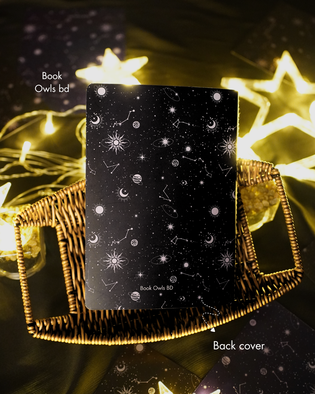 SNSN08 - Celestial Stitched notebook ( Black )