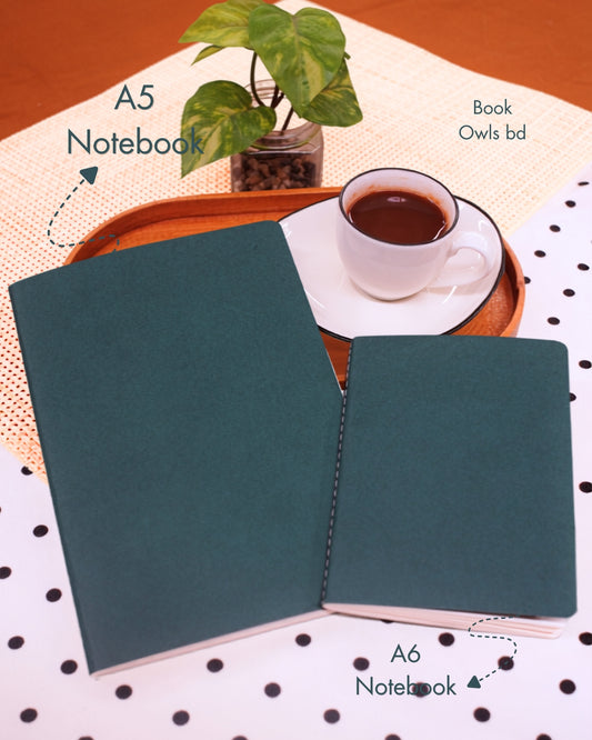 SNSN13 - A5 Vintage solid stitched notebook ( Teal )