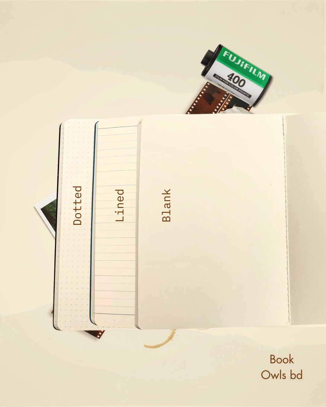 SNSN18- Retro Bengali - Film camera Notebook